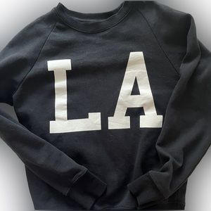 VINTAGE COLLEGIATE PREPPY LONG SLEEVE LA SWEATSHIRT - XS